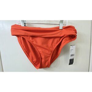 La Blanca NWT Island Goddess Banded Hipster Swimsuit Bikini Bottom 10 PPK Orange